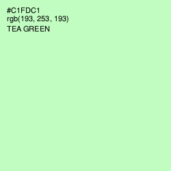 #C1FDC1 - Tea Green Color Image
